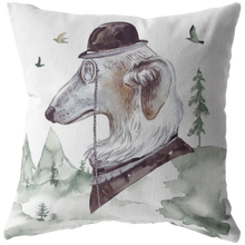 Load image into Gallery viewer, Russian Wolf Hound | Vintage Decor Pillow | Unique Pet Art