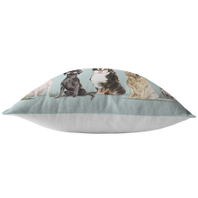 Load image into Gallery viewer, Summer Dog Pillow | Dogs with Sunglasses | Pet Throw Pillow | Gift for Pet Lovers | Pet Loss Gift