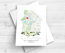Load image into Gallery viewer, Custom Map Print for New Homeowner