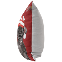 Load image into Gallery viewer, Black Yellow Lab Christmas Gift | Holiday Throw Pillow | Gift for Labrador Retriever Owners