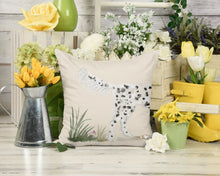 Load image into Gallery viewer, Llewellin Setter Pillow, Black and White English Setter, Setter Owners Gift | Gun Dog Art