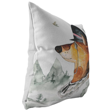 Load image into Gallery viewer, Hound Dog Throw Pillow | Vintage Style Home Decor | Gentleman Vintage Art and Decor items