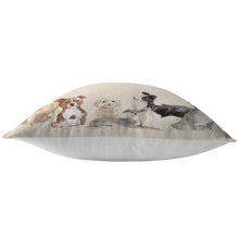 Load image into Gallery viewer, Rescue Dog Gift | Christmas Pillow for Dog Lovers | Adopt Don't Shop Decor