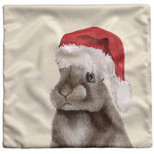 Load image into Gallery viewer, Rabbit Gifts, Brown Bunny Christmas Pillow
