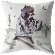 Load image into Gallery viewer, Great Dane Throw Pillow | Watercolor Cushion Pet Decor | Large Breed pet Lovers Gift
