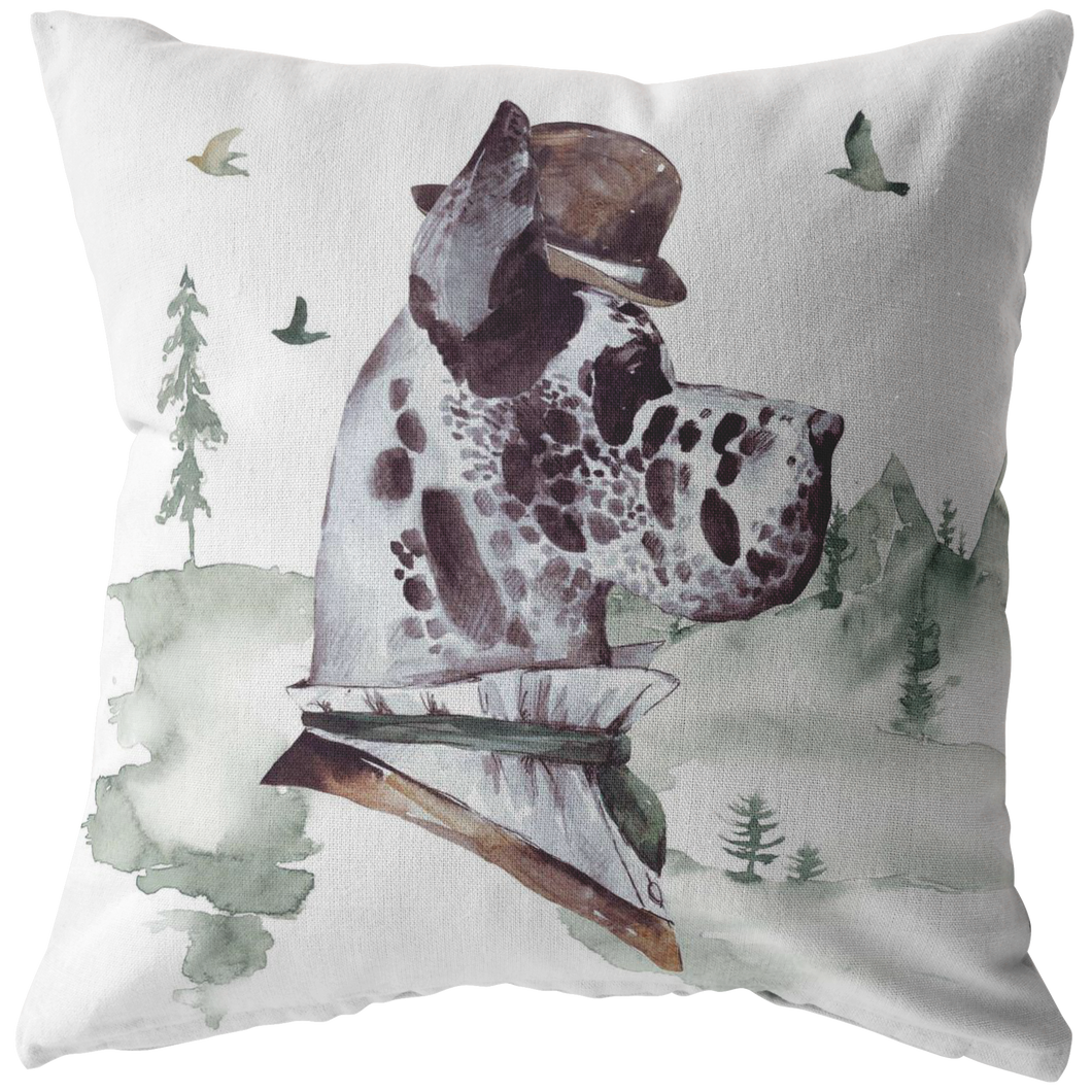 Great Dane Throw Pillow | Watercolor Cushion Pet Decor | Large Breed pet Lovers Gift