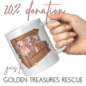 Golden Retriever Gift 15oz Mug for Golden Treasures Rescue
