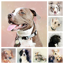 Load image into Gallery viewer, Pet portrait prints
