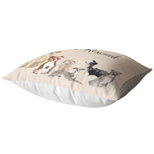 Load image into Gallery viewer, Rescue Dog Gift | Christmas Pillow for Dog Lovers | Adopt Don&#39;t Shop Decor
