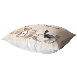 Rescue Dog Gift | Christmas Pillow for Dog Lovers | Adopt Don't Shop Decor