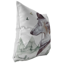 Load image into Gallery viewer, Russian Wolf Hound | Vintage Decor Pillow | Unique Pet Art
