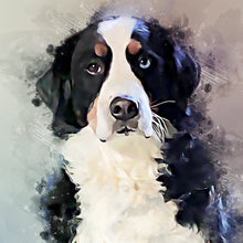 Load image into Gallery viewer, Bernese Mountain Dog Pet Portrait

