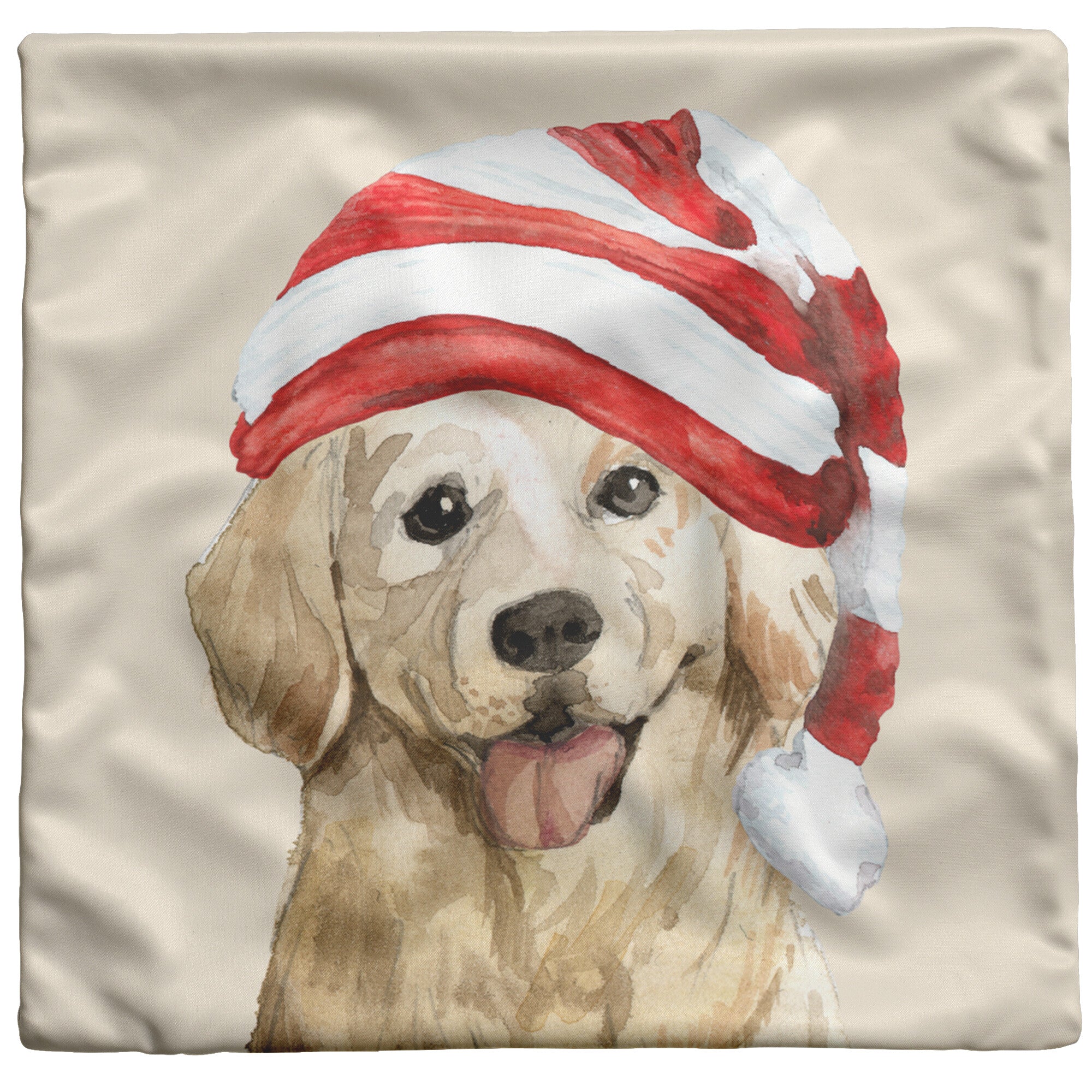 Golden Retriever Christmas Pillow for Golden Treasures Rescue The Creative Pioneer