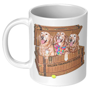 Golden Retriever 11oz Mug for Golden Treasures Rescue