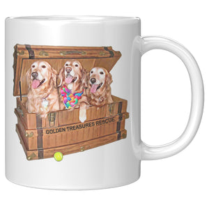 Golden Retriever 11oz Mug for Golden Treasures Rescue