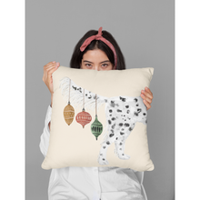 Load image into Gallery viewer, Llewellin Setter Christmas Pillow, English Setter Holiday Decor, Dog Gift for Pet Owners, Dog Art
