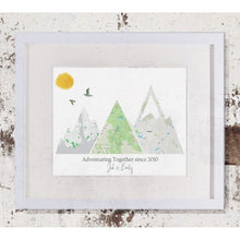 Load image into Gallery viewer, Adventure Mountain Map Print
