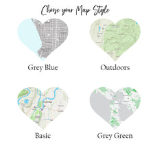 Load image into Gallery viewer, Custom City or Town Map | Map of My Home Town | Christmas Gift for New Homeowner | 1st Anniversary Gift
