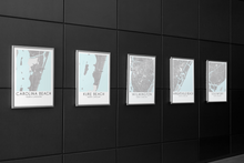 Load image into Gallery viewer, Custom City or Town Map | Map of My Home Town | Christmas Gift for New Homeowner | 1st Anniversary Gift

