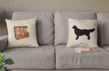 Load image into Gallery viewer, Golden Retriever Silhouette Pillow for Golden Treasures Rescue
