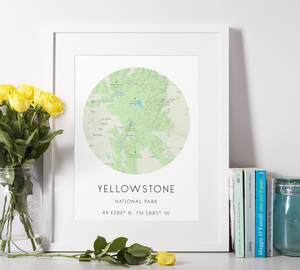 National Parks Map, Custom Map of City, Personalized Home Map Print, Our First Home