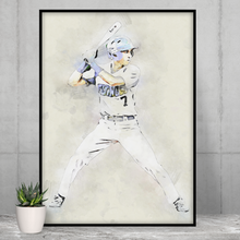 Load image into Gallery viewer, Baseball Player Portrait
