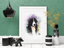 Load image into Gallery viewer, Rainbow Bridge Pet Portrait, Colorful Style Portrait of your Dog or Cat, Pet Memorial Gift
