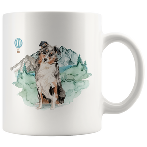 Custom Adventure Dog Mug | Gift for Dog Owner | Mountain Dog | Outdoor Dog Lovers Present | Pet Memorial Gift