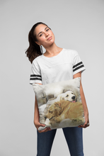 Load image into Gallery viewer, Custom Pet Portrait Pillow, Gift for Pet Owners, Pet Pillow from Photo
