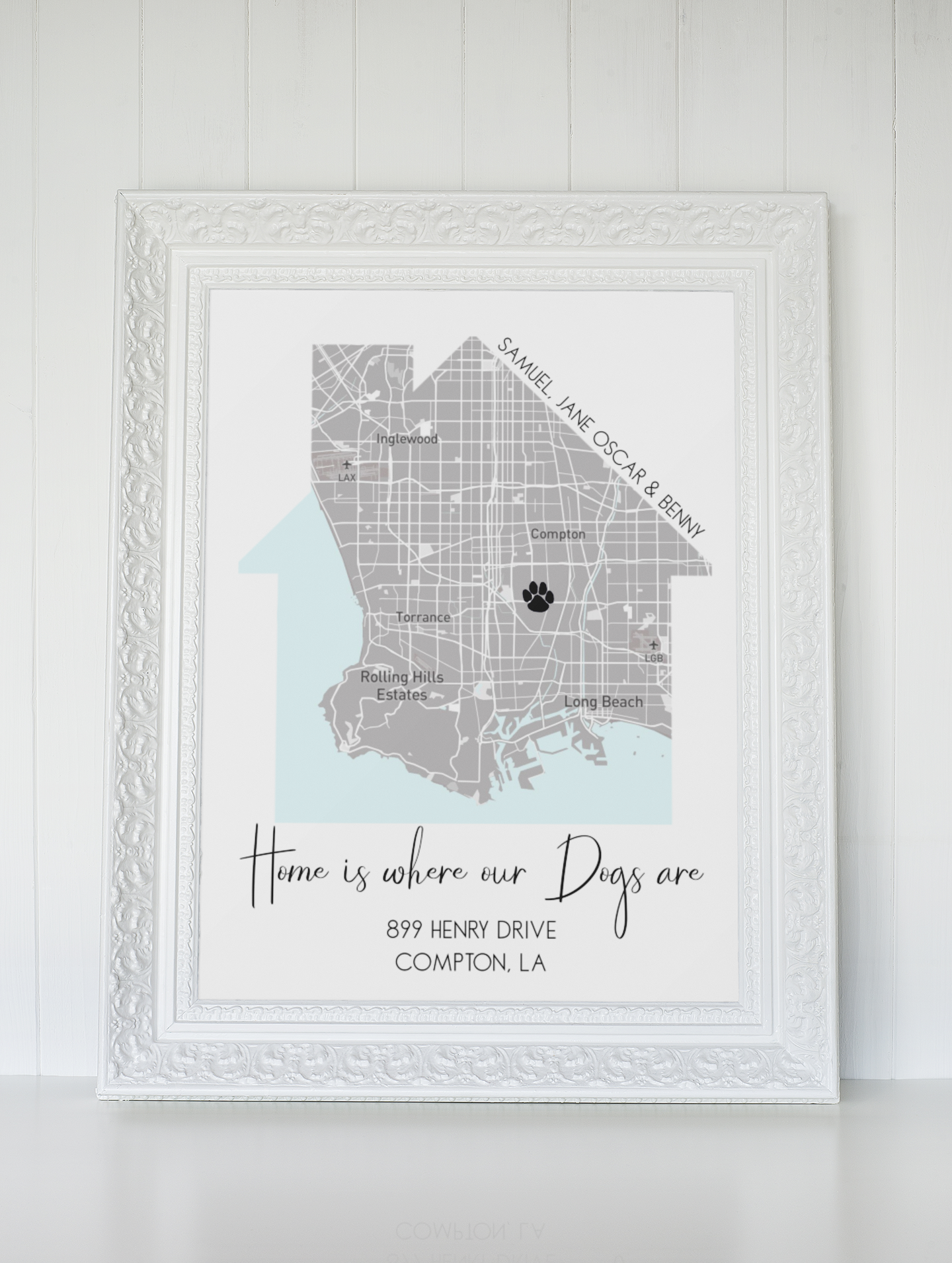 Our First Home Custom Map Print, Best Housewarming Gifts, Gifts