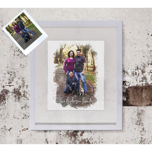 Custom Family Portrait Print | Watercolor Painting of your Family | Family Illustration