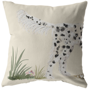 Llewellin Setter Pillow, Black and White English Setter, Setter Owners Gift | Gun Dog Art