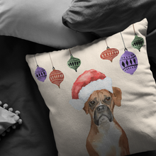 Load image into Gallery viewer, Boxer Dog Christmas Pillow | Dog Lovers Gift | Christmas Gift for Her
