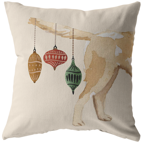 Labrador Retriever Christmas ornament Pillow