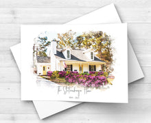 Load image into Gallery viewer, Custom Home Portrait, Realtor Closing Gift, Painting from Photo, Watercolor House
