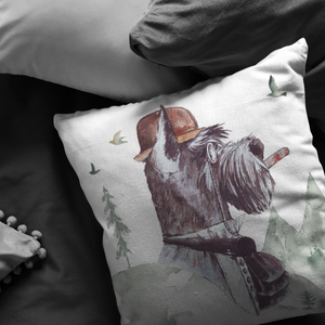 Scottie Throw Pillow | Scottish Terrier Home Decor | Unique Furbaby Art
