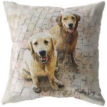 Load image into Gallery viewer, Custom Pet Portrait Pillow, Gift for Pet Owners, Pet Pillow from Photo
