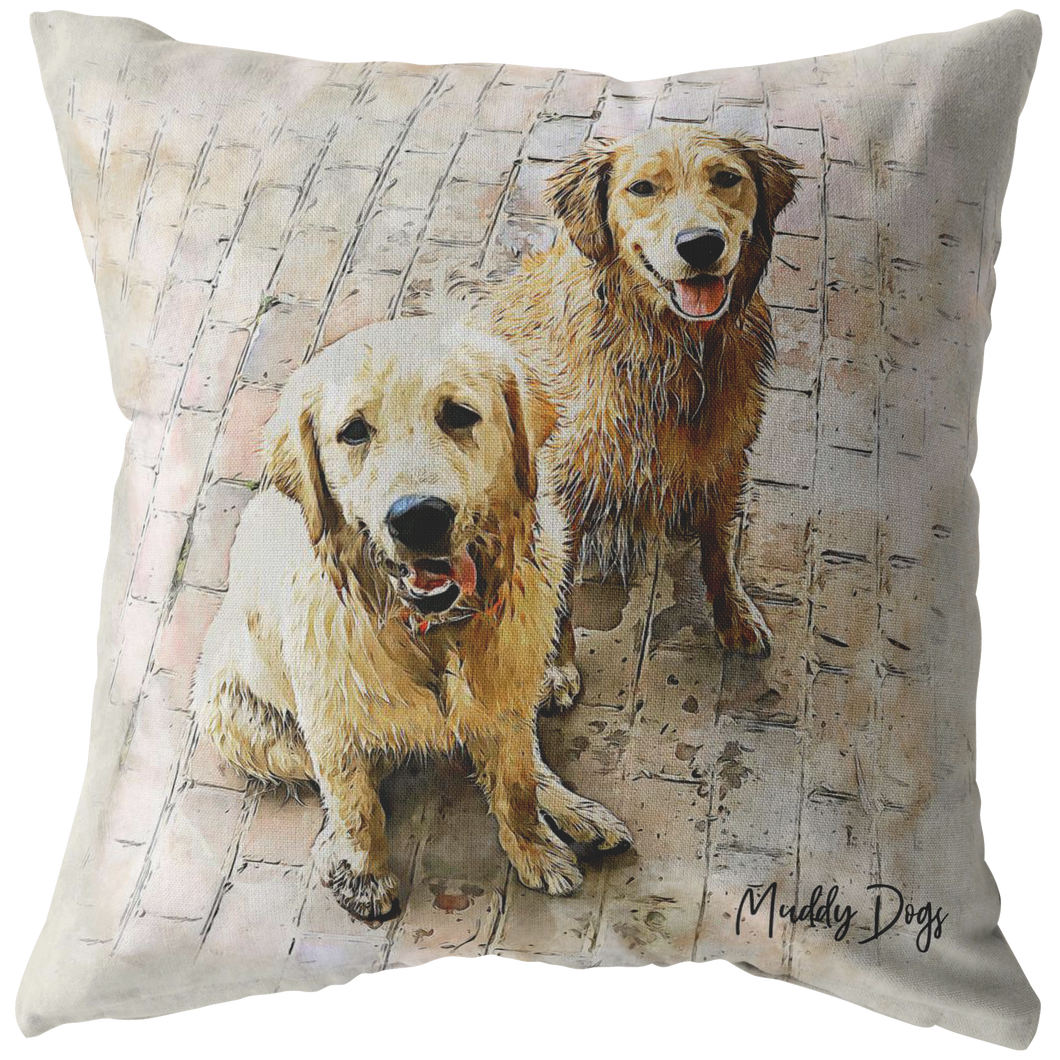 Custom Pet Portrait Pillow, Gift for Pet Owners, Pet Pillow from Photo