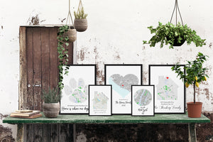 Our First Home, Custom Map Print, New Homeowner Gift Idea, Realtor Closing Gift