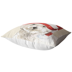 Bichon Frise Christmas Pillow