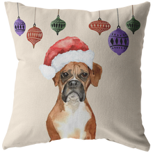Load image into Gallery viewer, Boxer Dog Christmas Pillow | Dog Lovers Gift | Christmas Gift for Her
