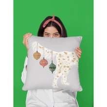 Load image into Gallery viewer, English Setter Christmas Gift | Unique Pet Pillows | Orange and White Setter Gun Dog Pillow | Holiday Decor Keepsake
