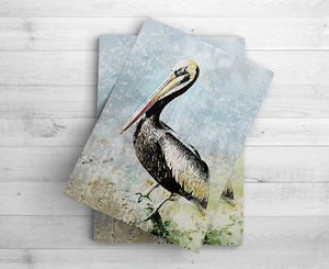 Pelican Print | Art for Beach House | Water Inspired Print | Ocean Life Art Print