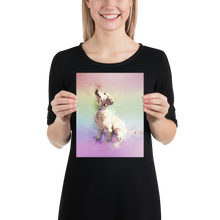 Load image into Gallery viewer, Rainbow Bridge Pet Portrait, Colorful Style Portrait of your Dog or Cat, Pet Memorial Gift
