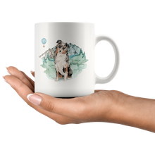 Load image into Gallery viewer, Custom Adventure Dog Mug | Gift for Dog Owner | Mountain Dog | Outdoor Dog Lovers Present | Pet Memorial Gift
