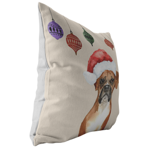 Boxer Dog Christmas Pillow | Dog Lovers Gift | Christmas Gift for Her