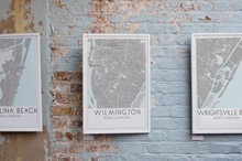 Load image into Gallery viewer, Custom City or Town Map | Map of My Home Town | Christmas Gift for New Homeowner | 1st Anniversary Gift
