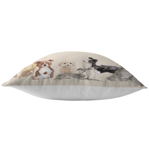 Rescue Dog Gift | Christmas Pillow for Dog Lovers | Adopt Don't Shop Decor