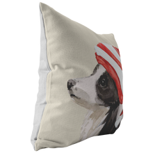 Load image into Gallery viewer, Collie Christmas Pillow | Sheep Dog Throw Pillow for the Holidays
